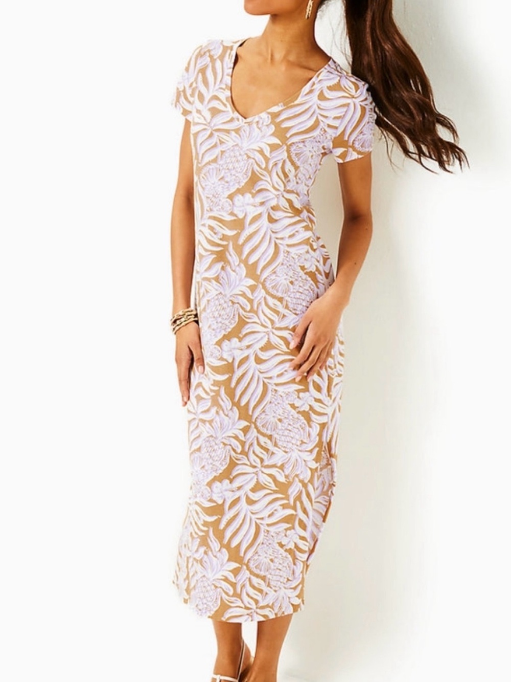 LILLY PULITZER Etta Tropical Print Maxi Dress
